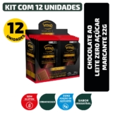 Kit Chocolate Ao Leite Zero Açúcar Marcante 22G – 12 Unidades