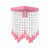 Lustre Luminária Plafon Rosa Bebê Menina Sala Quarto Cozinha Londres