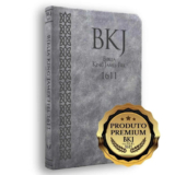Biblia BKJ 1611 – Ultrafina Slim – Capa Luxo Premium – Cinza