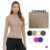 Blusa Manga Longa Gola Alta Cacharrel Canelada Feminina Básica 505245-C1