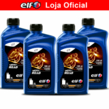 Kit 4x Óleo para Moto 10w-40 Semi-sintético Elf Moto 4 Road