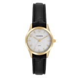 KIT RELÓGIO MONDAINE FEMININO COURO DOURADO 32794LPMKDH1K1