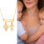 Colar De Filhos Com 2 Pingentes Menino ou Menina Banhado Ouro 18k