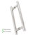 Puxador Aço Inox Tubular 45cmx30cm para Porta / Portão – Vidro, Madeira e Aluminio – Não enferruja