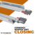 Par de Corrediça Invisível 50cm Soft Close 30kg Metalnox