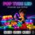 Kit 12 Fidget Poptube Divertido Sensorial Com Led Brinquedo Aniversário Lembrancinha