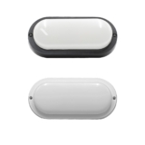 Kit 3 e 5 Luminária Tartaruga Led Oval  15W Apollo Preto ou Branco Amarelo 3000K Branco 6500K
