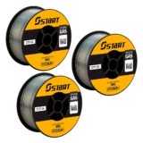 Kit 3 Rolos De Arame P/ Máquina De Solda Mig 0.8 E71T-GS Start Sem Gás 1kg Cada