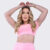 Promoção Cropped Mercy Rosa Claro Fitness Academia Casual Corrida Yoga AQN SPORT