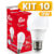 Kit 10 Lâmpadas LED Mundilux/KIAN 9W Bulbo Cor Branco Frio 6500K Alta Potência