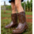 Bota Texana Country Infantil Cano Alto Menina Confortável e Leve Rodeio