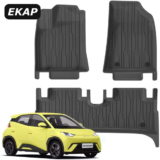 Jogo Tapete Automotivo Premium 3D Emborrachado Para Carro Mini Dolphin Conjunto 3 peças Ekap