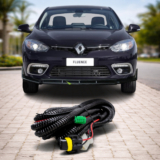 Chicote Farol de Milha Renault Fluence 2011 a 2018 Conector 5 Pinos Verde