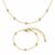 Conjunto Infantil Banhado a Ouro – Colar + Pulseira Delicados Antialérgicos com Fecho Lagosta