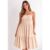 Vestido Midi De Alcinha Elegante Com lastex Nas Costas