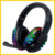 Fone de Ouvido Gamer Headset Rgb Com Microfone Compatível Com Ps4 Ps5 Pc Xbox Computador Notebook Cor Preto