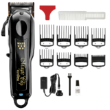 Wahl Maquina de Corta Cabelo Magic Clip Black Sem Fio Motor 6500 RPM Cor Preta Lâmina Stagger Tooth