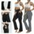 Calças de Yoga Bootcut Femininas, Cintura Alta, Impermeáveis, Opacas, Controle Abdominal, Leggings Ajustadas