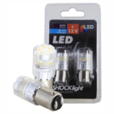 Par Lâmpada Led Titanium 2 Polos Branca 1156 Shocklight 12V – (SLL-1157T-BC)