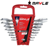 Jogo Chave Fixa Mayle 6 a 22mm 100402MY 8 Peças Cromo