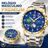 OPK Relógio Masculino Luxo Prova Da água Original Esportivo De Aço Cronógrafo Quartzo 8175