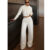 Calça Moletom Wide Leg Feminina Cintura Alta Premium Conforto Moda Inverno