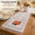 Caminho De Mesa Renda Estampada 1,50×40 Luxo Decoração