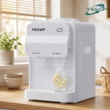 YESOP Bebedouro De Mesa De Água Bivolt 127V-220V Água Gelada E Natural Galão 10-20 Litros Branco