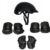 Kit Completo Proteção Infantil Com Capacete Joelheira Cotoveleira Munhequeira Skate Bike Patins