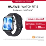 HUAWEI WATCH FIT 5 | Smartwatch Relogio | AMOLED de 182″ Design Leve | Mini Treino | 64 GB | GPS