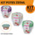 kit 4 Pote Redondo Pequeno 230ml Sanremo – Compacto, Prático e Ideal para Pequenas Porções