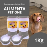 Kit 2 Comedouro Automático Truqys Pets Nude com Galão – 1Kg
