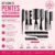 Kit com 10 Pentes Profissional para cabeleireiro