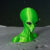 Escultura Busto ET Extraterrestre Decoração busto Alien 15cm