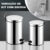 Lixeira De Aço Inox 3 ou 5  Litros C/ Pedal + Cesto Plástico Banheiro Lavabo