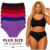 Kit Calçola Plus Size em Algodão Cintura Alta Tangão Forro 100% Algodão