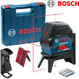 Nível a laser com linhas e pontos Bosch GCL 2-15 15m, maleta