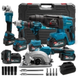 68V Kit de Ferramentas Sem Escova 5 em 1 com Bateria Lítio – Alta Potência Profissional