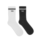 Kit 2 Meias academia Casual Combo de Meia Lisa Cano alto Longo Feminina Meia esporte MAsculina
