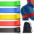 Kit 5 Mini Band Academia Fitness Academia cada cor uma resistência diferente. Com Brinde Bolsa de Transporte