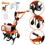 Motocultivador de Solo Tratorito a Gasolina Com Lâminas Cultivadoras FAK530MC Carbon Fak