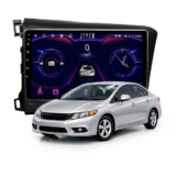 Multimídia Civic G9 2012 A 2016 2+64gb Quadcore Carplay 9p