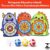 Brinquedo Educativo Infantil Tiro ao Alvo Velcro Coordenação Motora Criança