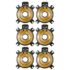 Kit Com 3 Caderno Brochura 96 Fls Pautado Capa Dura – Stiff KITS:KIT 03