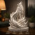 Lobo Decorativo Branco Escultura Premium Estátua Moderna Para Sala Quarto Escritório Decoração Luxo