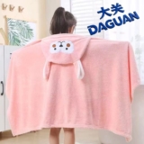 DAGUAN Toalha de Banho Infantil com Capuz de Pelúcia e Orelhas para Recém-Nascidos, Unissex, 138*68cm