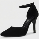 Sapato Scarpin Feminino Bico Fino Salto Agulha Stiletto Shekinah Saia e Blusa Confortável Moda