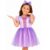Fantasia Rapunzel Infantil Vestido Princesa Enrolados Soft