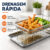 Bandeja com Escorredor Aço Inox Retangular Escorredor de Óleo Multiuso para Fritura Pastel Salgados Utensílio Cozinha