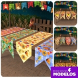Trilho Caminho de Mesa Festa Junina Decoração Arraiá Bandeirinha 0,40×1,80m